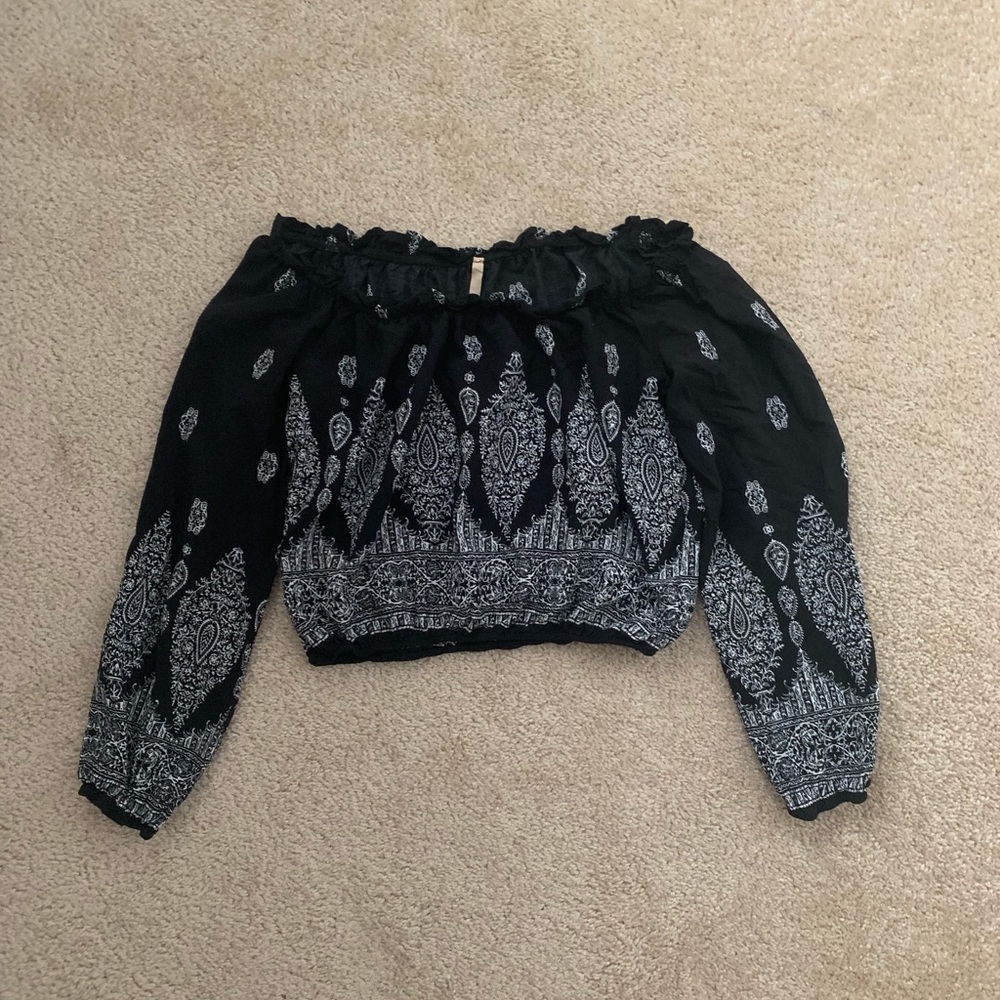 loose off the shoulder shirt